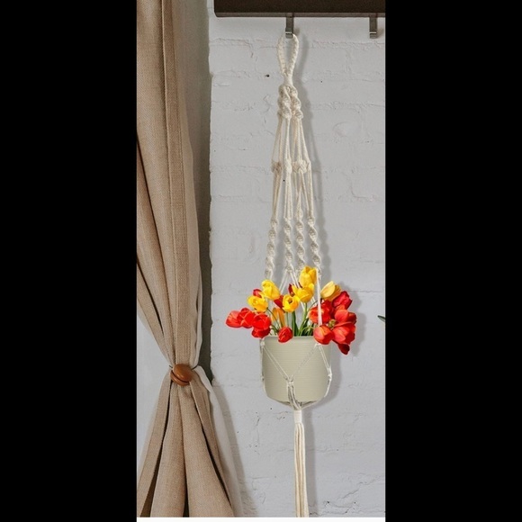 Copy - Boho macrame plant holder style 3 - Picture 3 of 5
